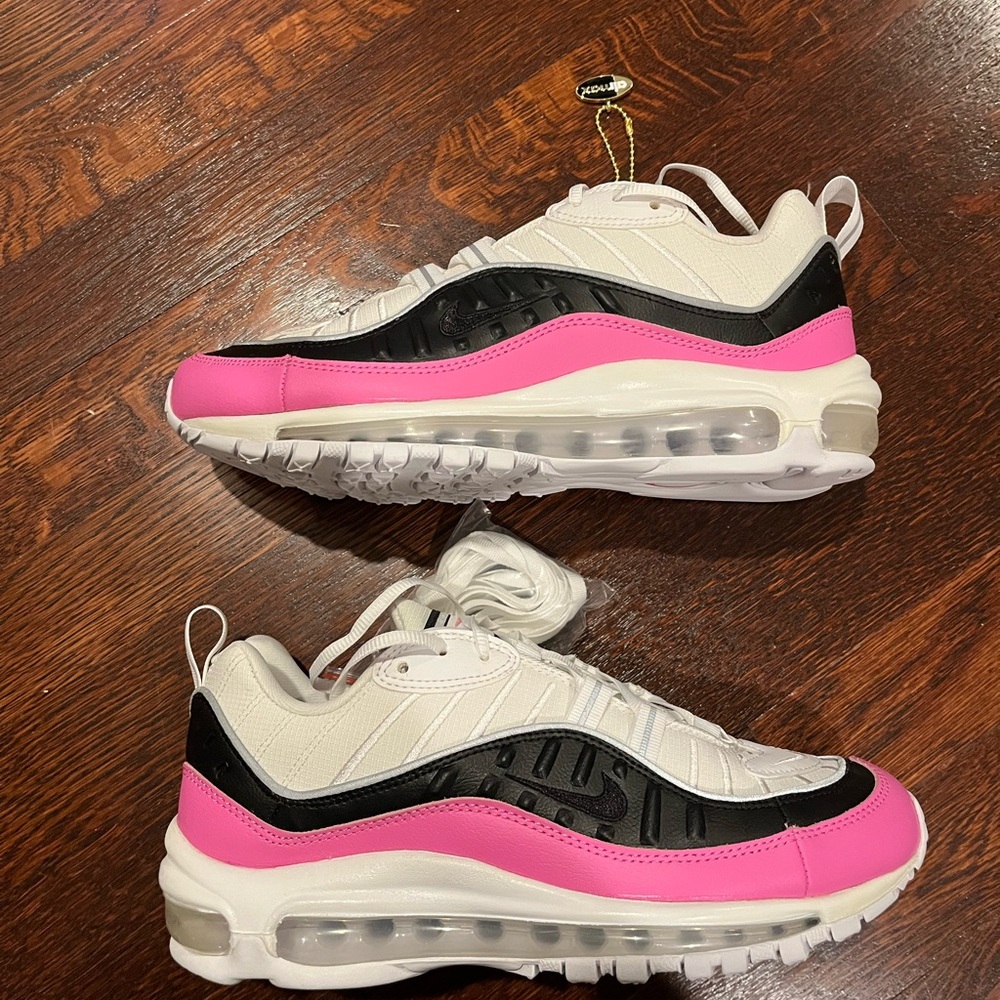 Nike Air Max 98 Pink Black White Sneakers
